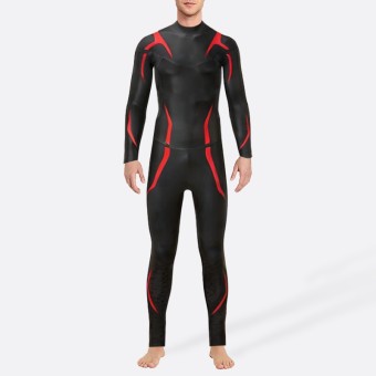 Super stretch smooth men's full body wetsuit