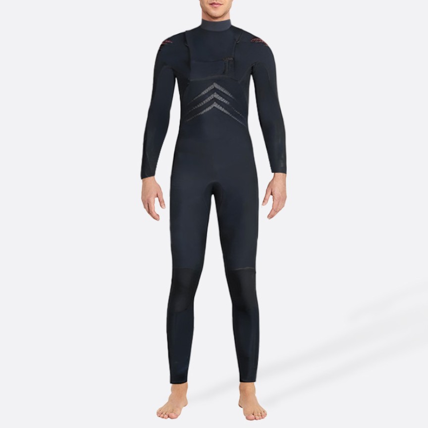 Cold-proof and warm elastic men's full-length wetsuit