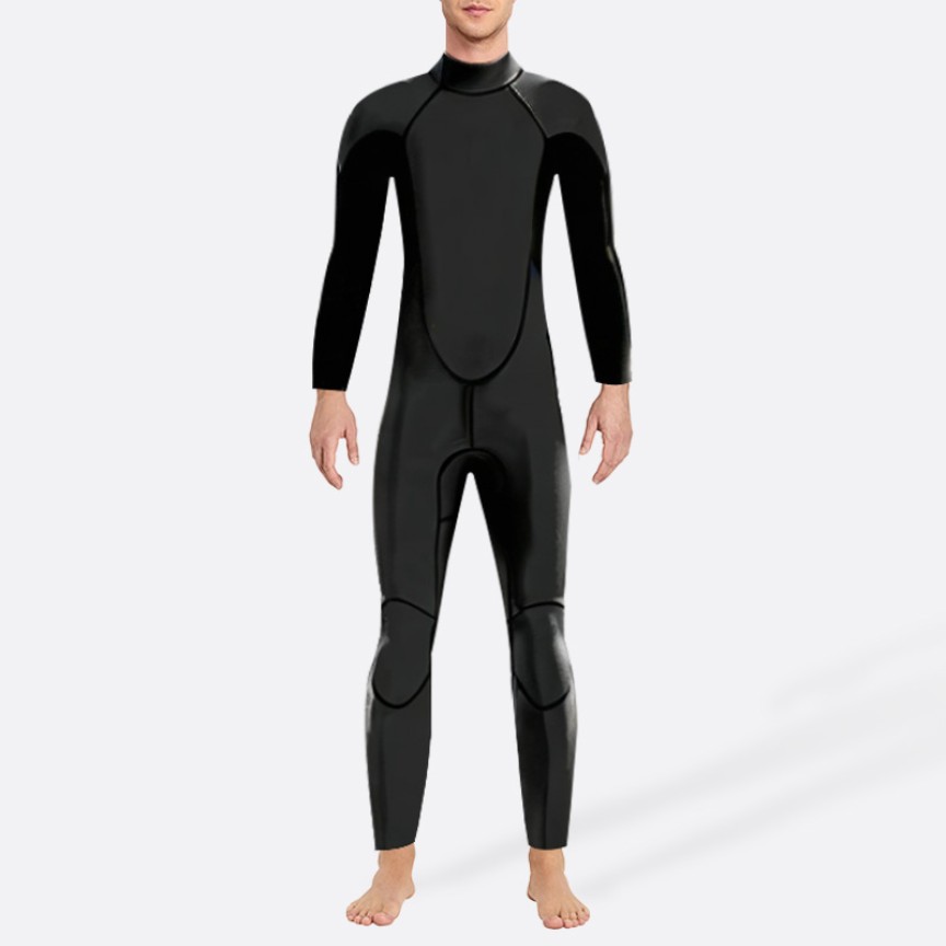 Stylish and sophisticated stretch men's full-body wetsuit