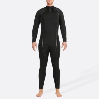 Sophisticated black stretch men's full wetsuit