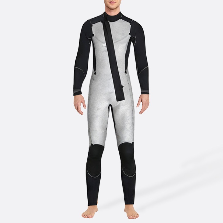 Skin-friendly and stretchy men's full-length wetsuit
