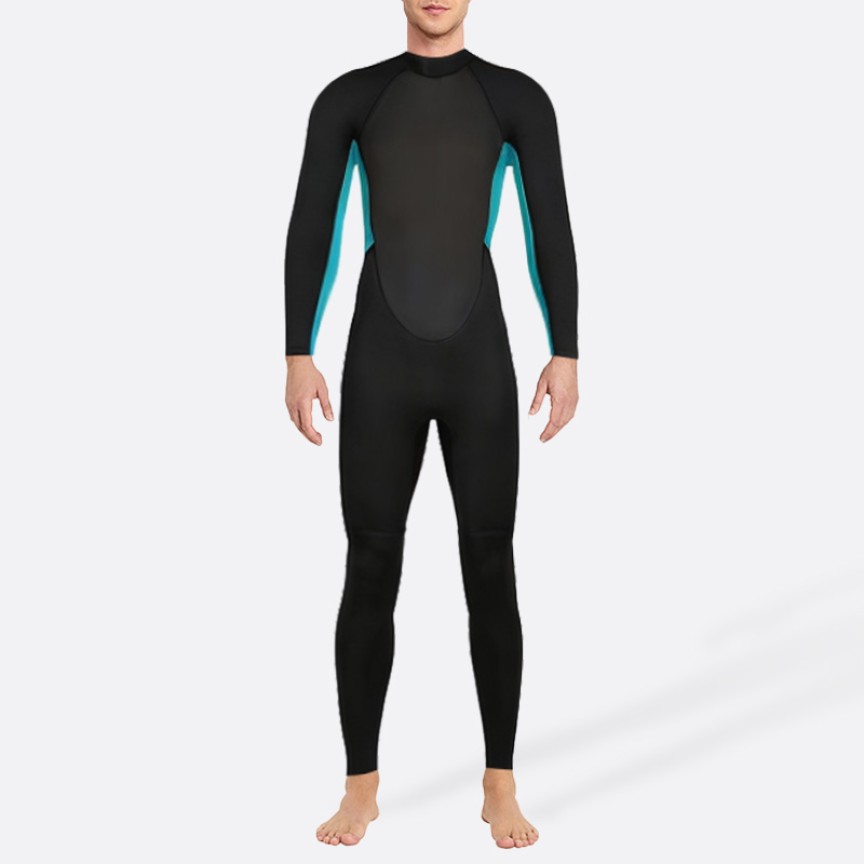 New color block stretch men's full wetsuit