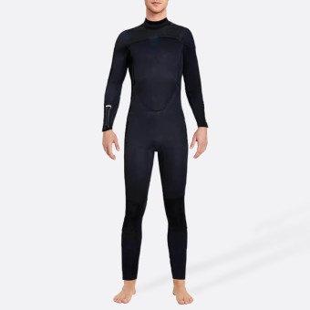 Black thickened warm men's full wetsuit