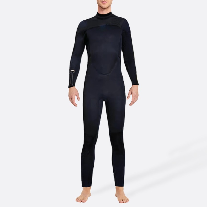 Black thickened warm men's full wetsuit