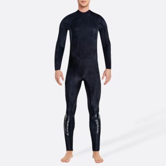 Exquisite black warm men's full-length wetsuit