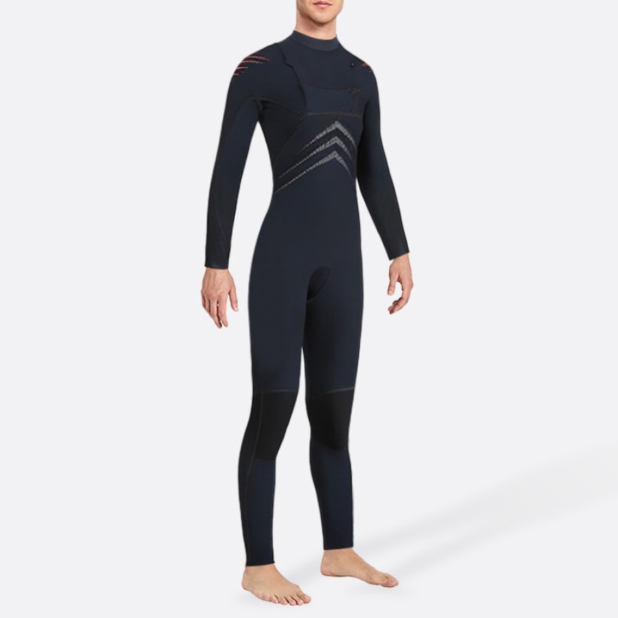Cold-proof and warm elastic men's full-length wetsuit