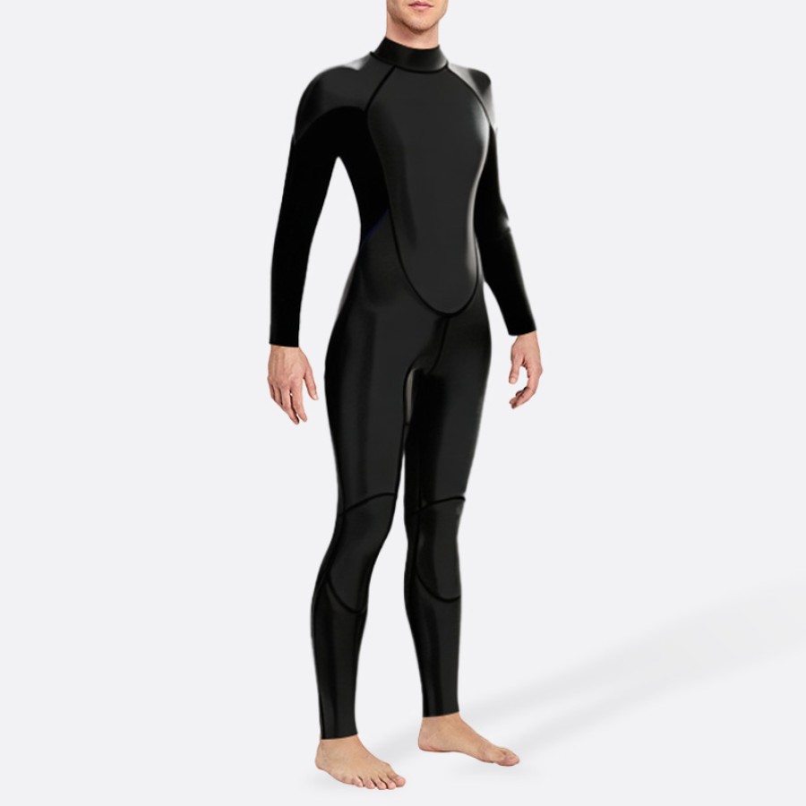 Stylish and sophisticated stretch men's full-body wetsuit