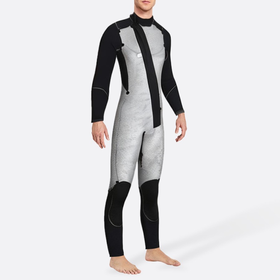 Skin-friendly and stretchy men's full-length wetsuit
