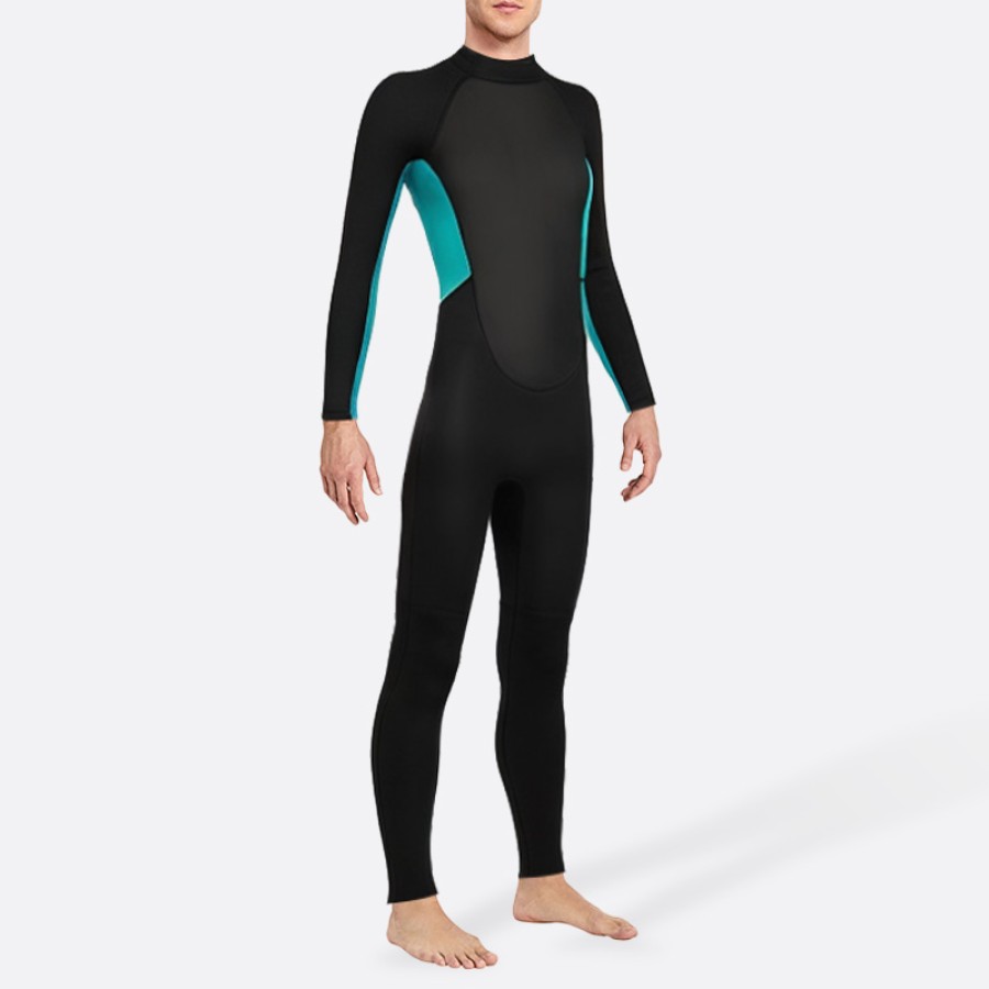 New color block stretch men's full wetsuit