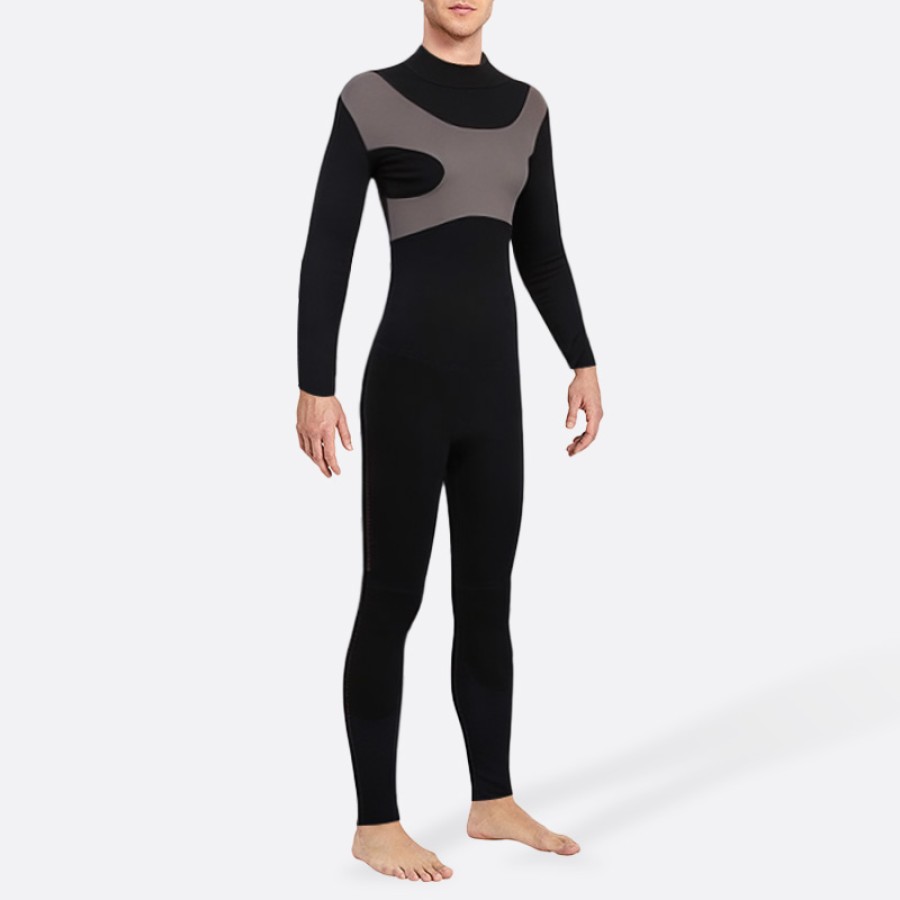 High quality rear zipper men's full wetsuit