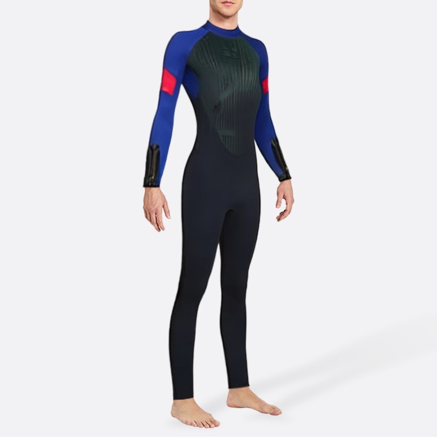 Comfortable and warm men's full-length wetsuit