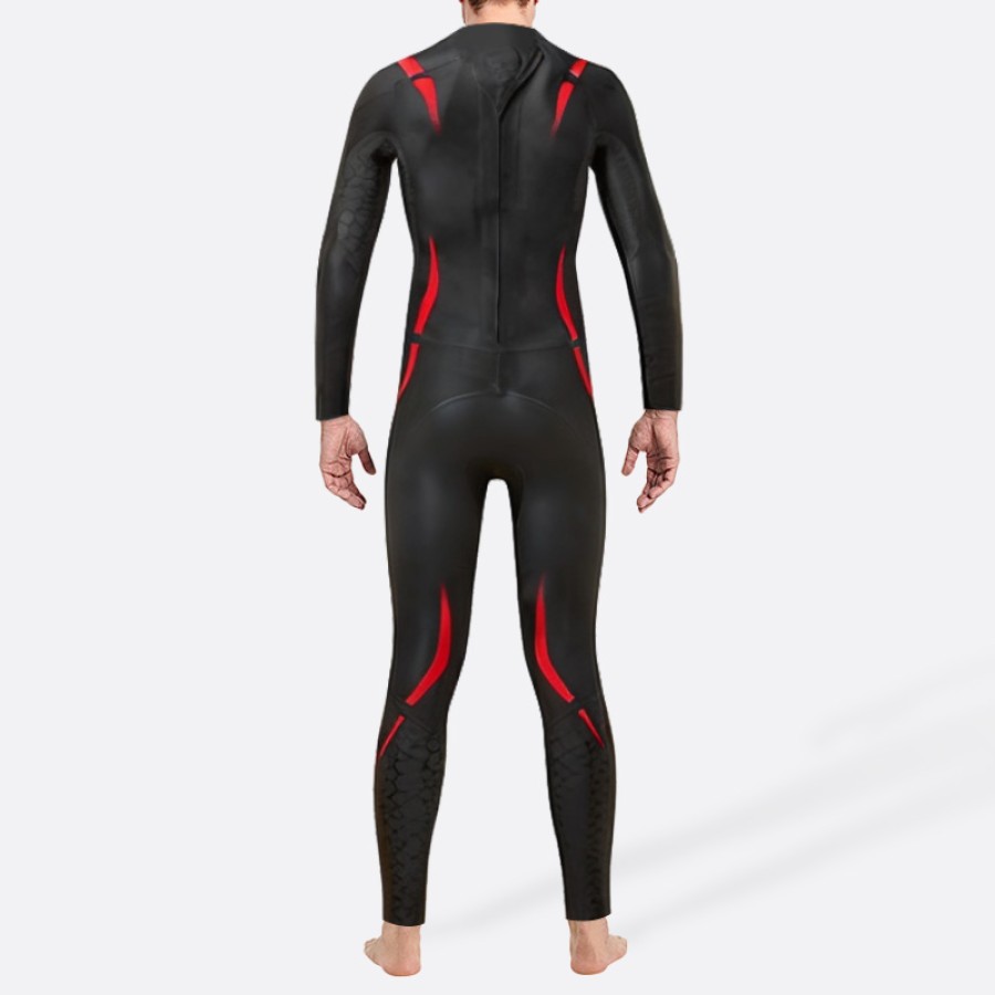 Super stretch smooth men's full body wetsuit