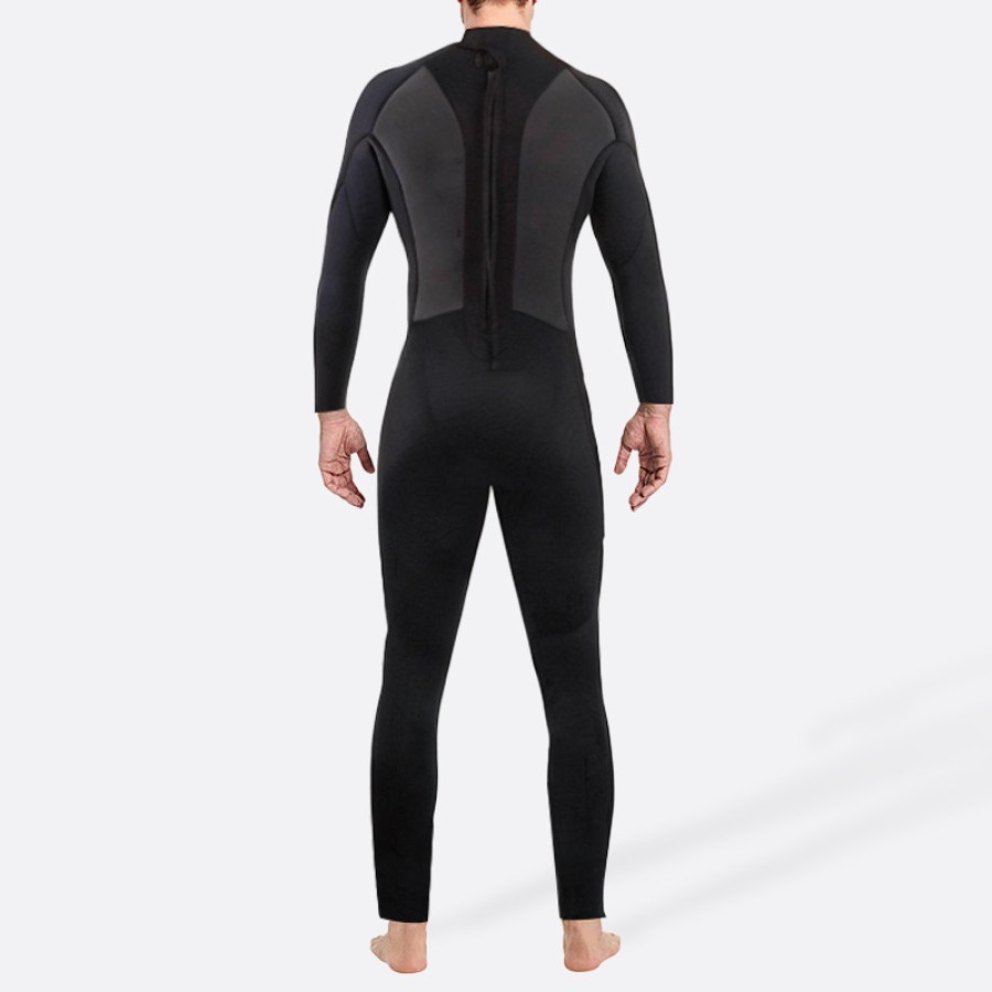 Classic simple stretch men’s full-length wetsuit