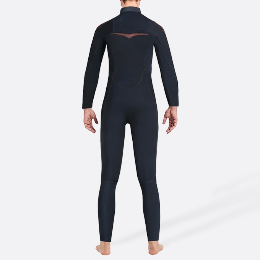 Cold-proof and warm elastic men's full-length wetsuit