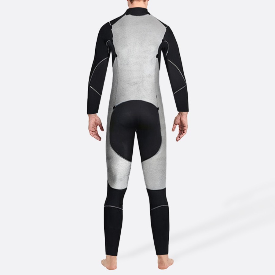 Skin-friendly and stretchy men's full-length wetsuit