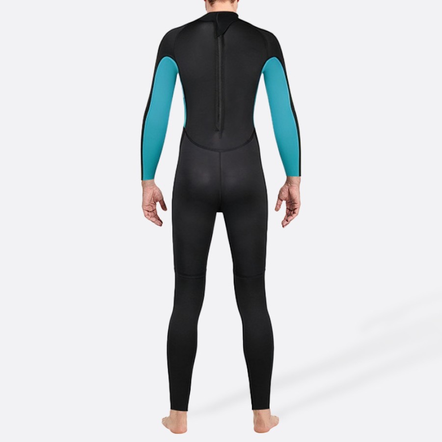 New color block stretch men's full wetsuit