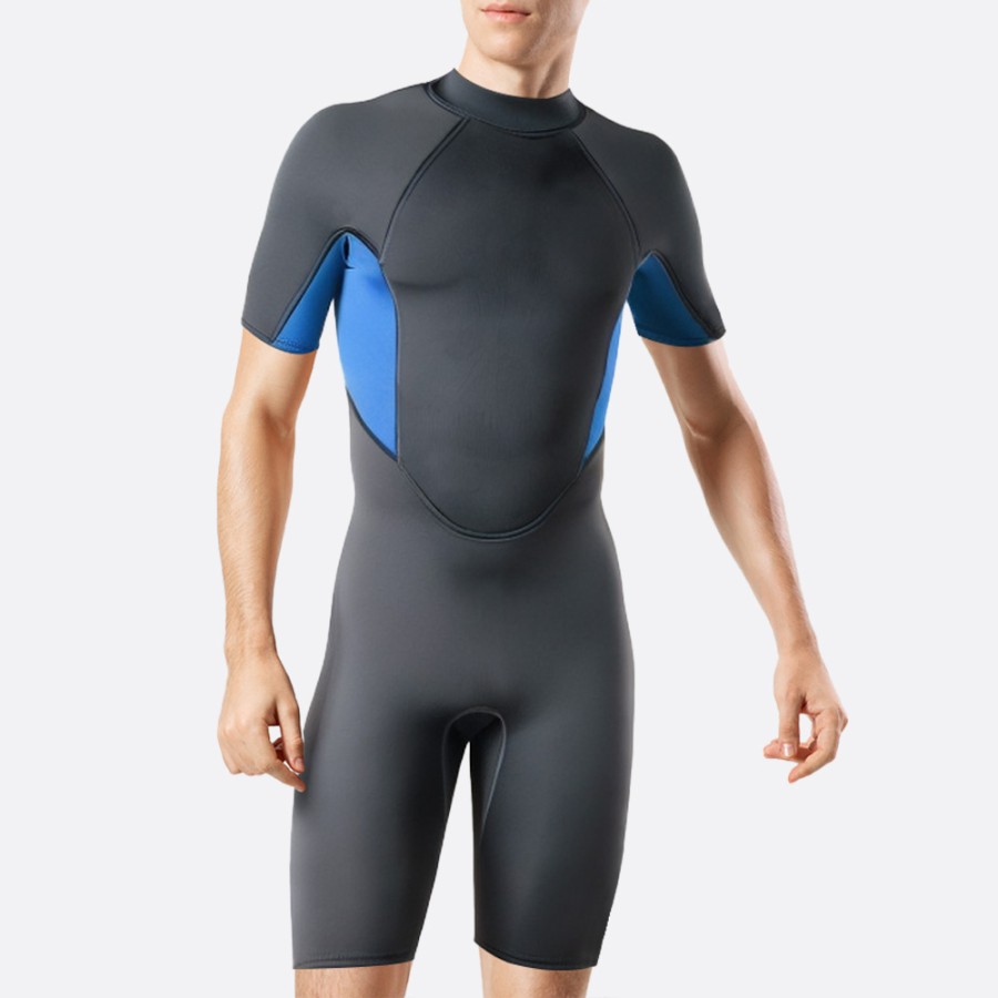 High quality warm stretchy men's short wetsuit