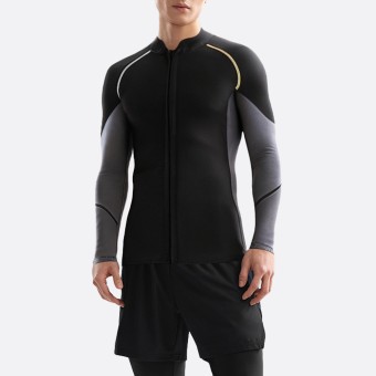 Stylish stretchy comfortable men's wetsuit top