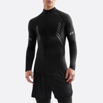 New high collar sun protection men's wetsuit top