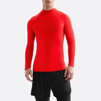 Red stretch warm men’s wetsuit long sleeve top