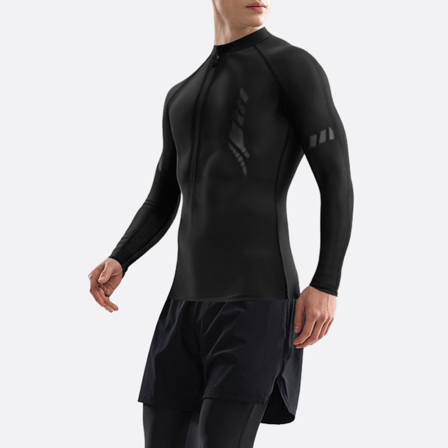 New high collar sun protection men's wetsuit top