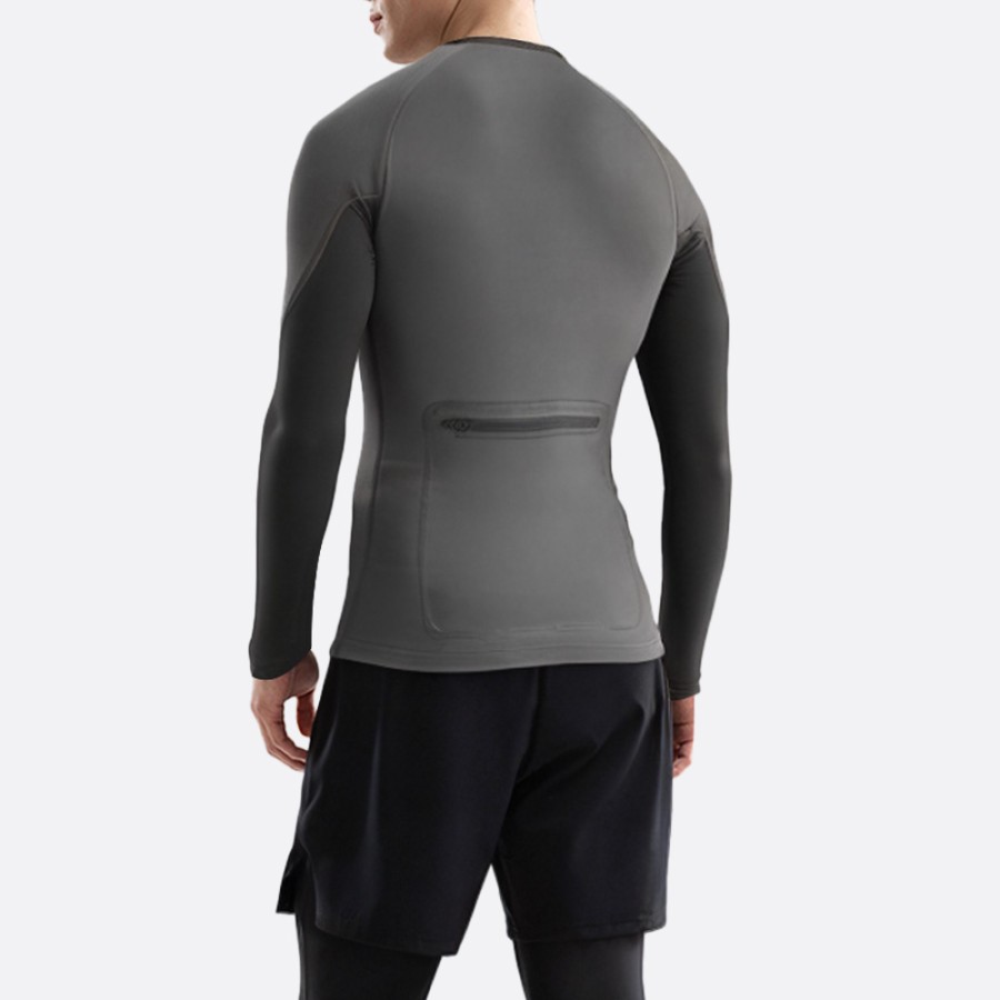 Lightweight elastic pocket men's wetsuit top