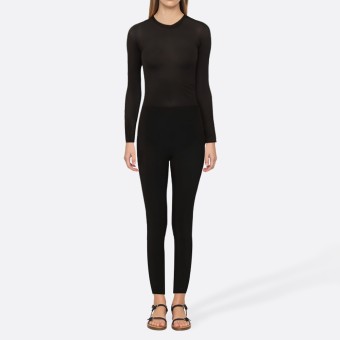 High quality black stretchy women's full wetsuit