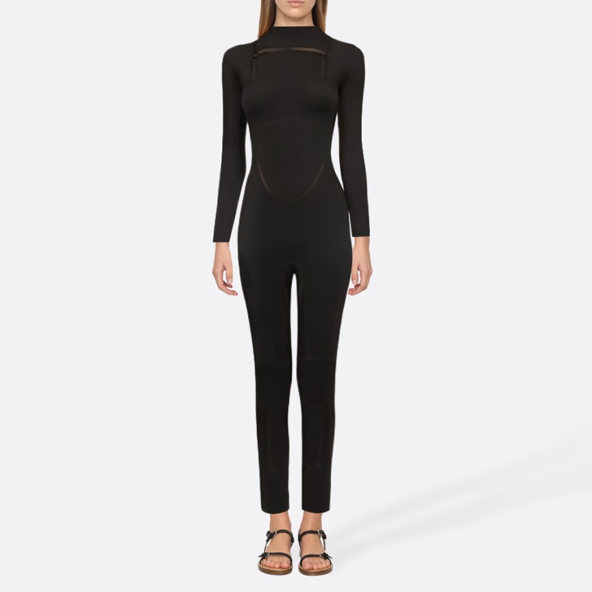 High stretch women's full-length surfing wetsuit