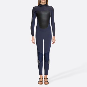 Navy lightweight women's full-length wetsuit