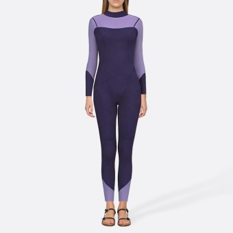 Watersports black women's full wetsuit