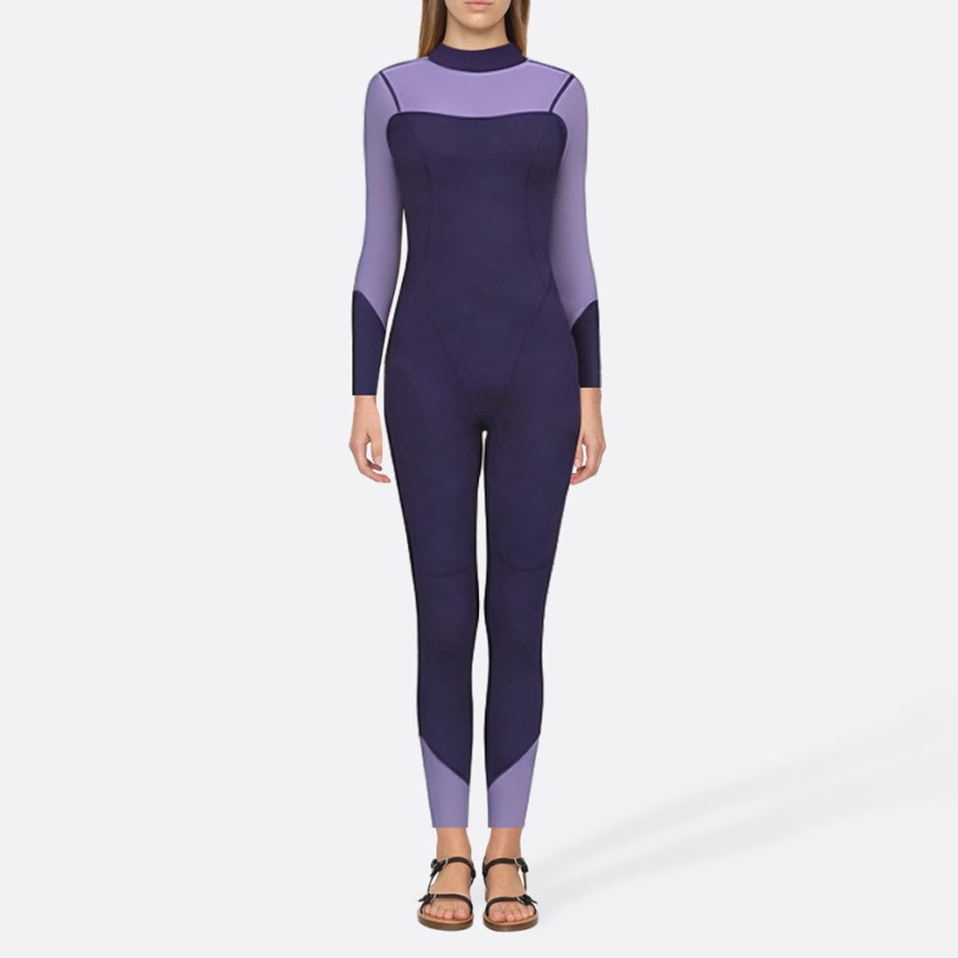 Watersports black women's full wetsuit