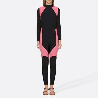 Fashionable and warm women's full-body wetsuit