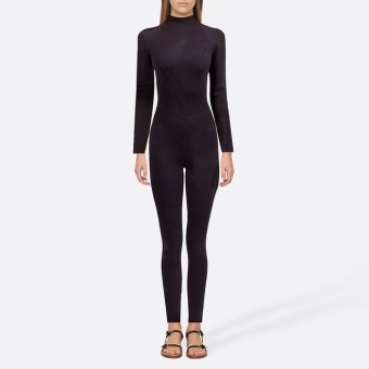 Black high elastic women's full wetsuit