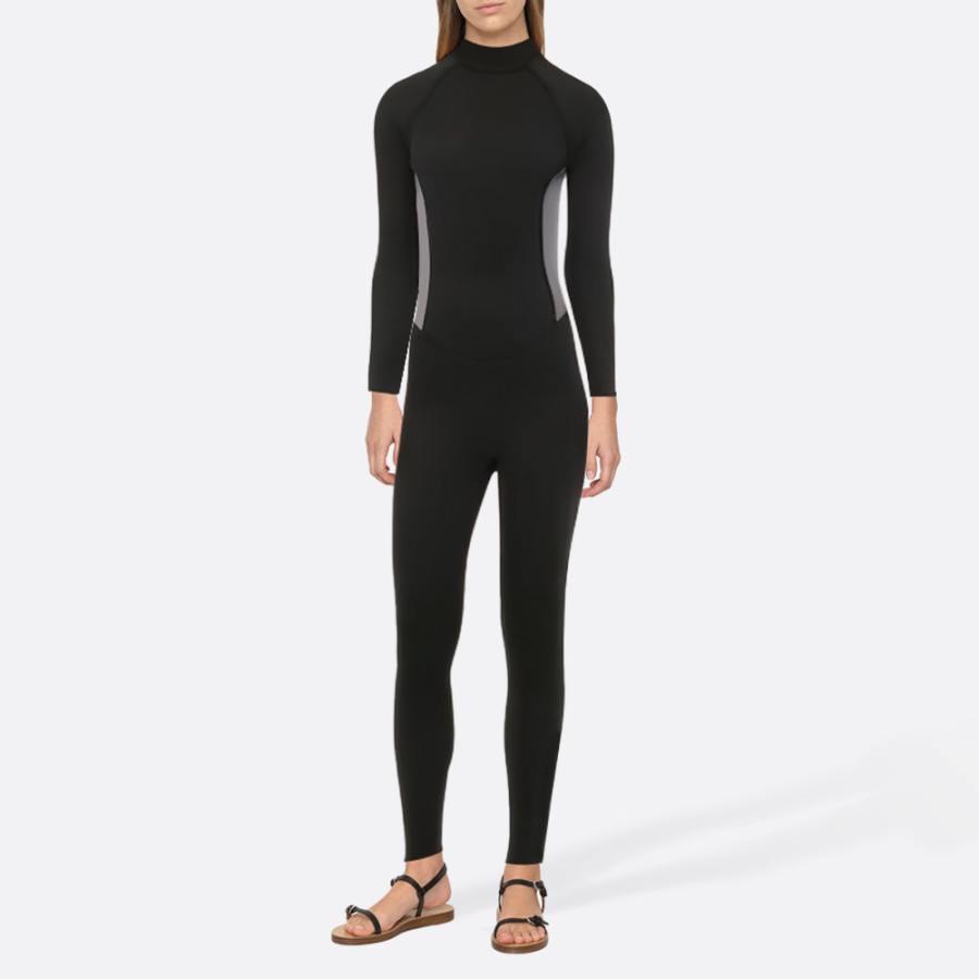 New black comfortable women's full wetsuit