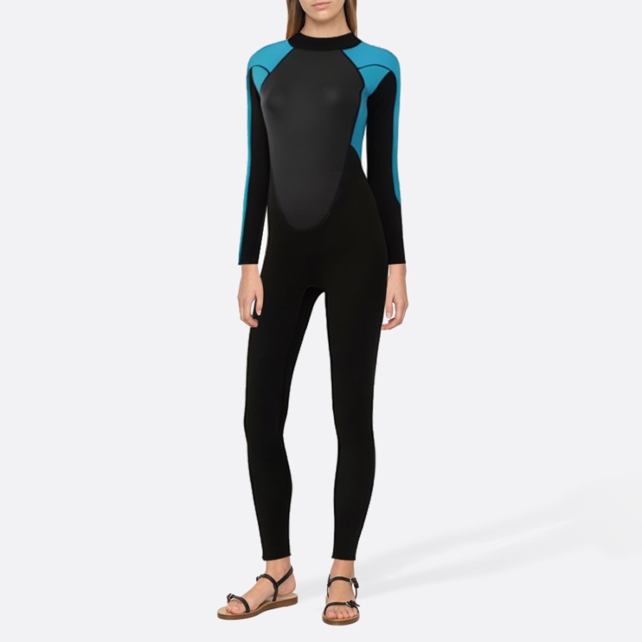 High elastic back zipper women's full wetsuit