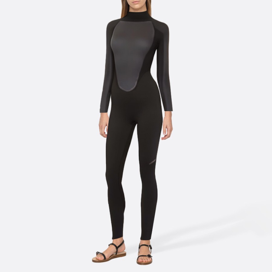 Elastic durable long sleeve women's full wetsuit