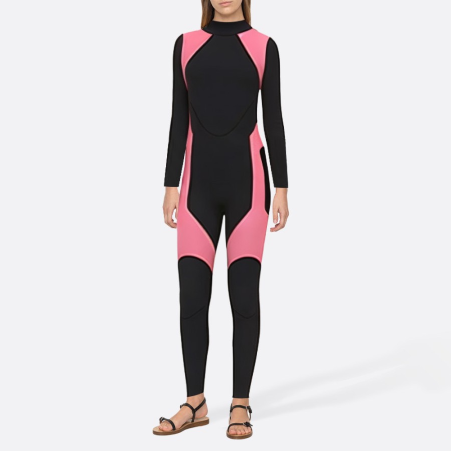Fashionable and warm women's full-body wetsuit