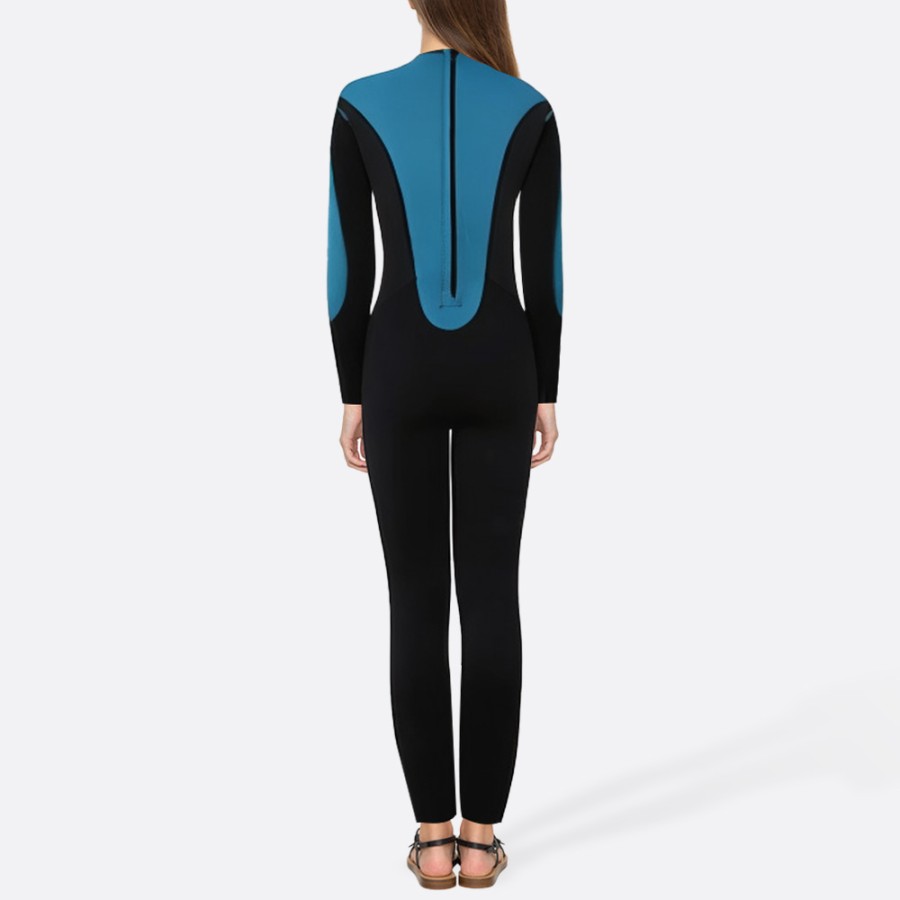 High elastic back zipper women's full wetsuit