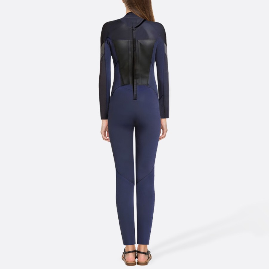 Navy lightweight women's full-length wetsuit