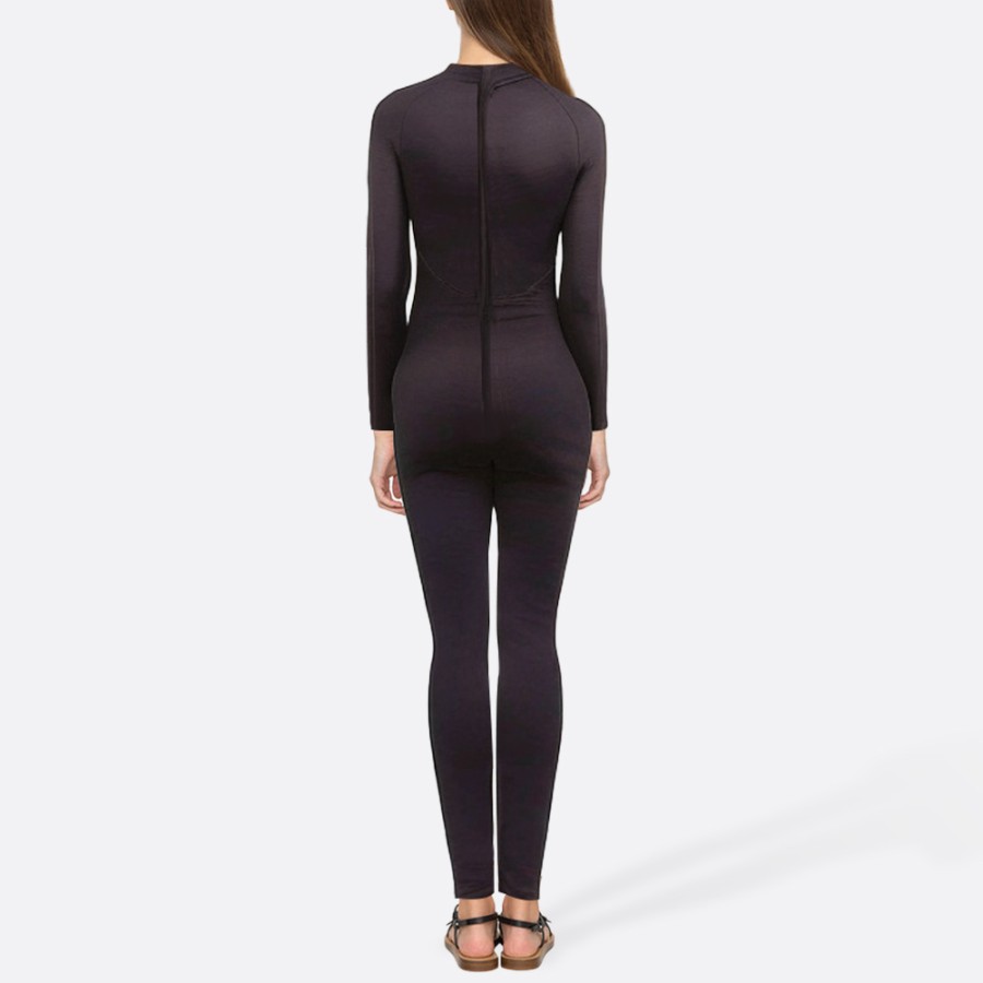 Black high elastic women's full wetsuit