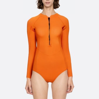 Fashionable and simple women's long-sleeved wetsuit