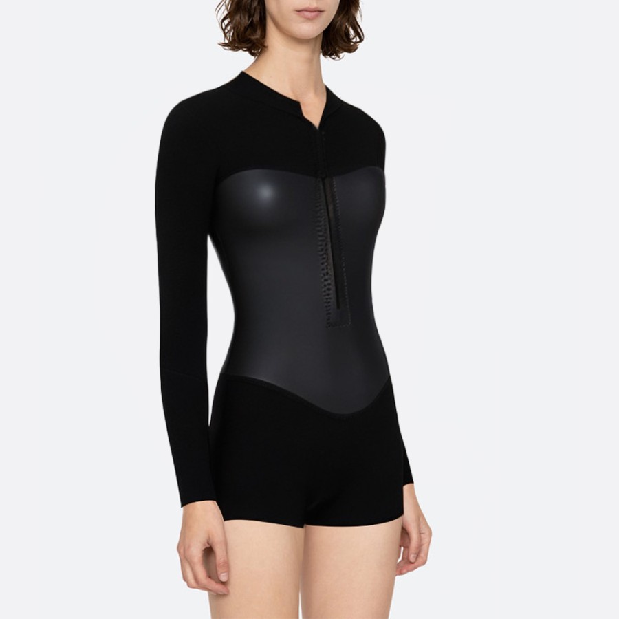 Super stretchy warm women's long sleeve wetsuit