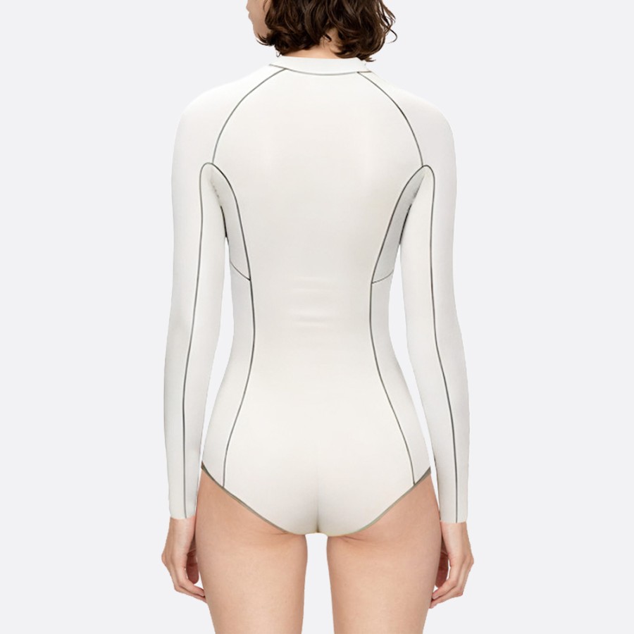 Contrast stitching women's long sleeve wetsuit