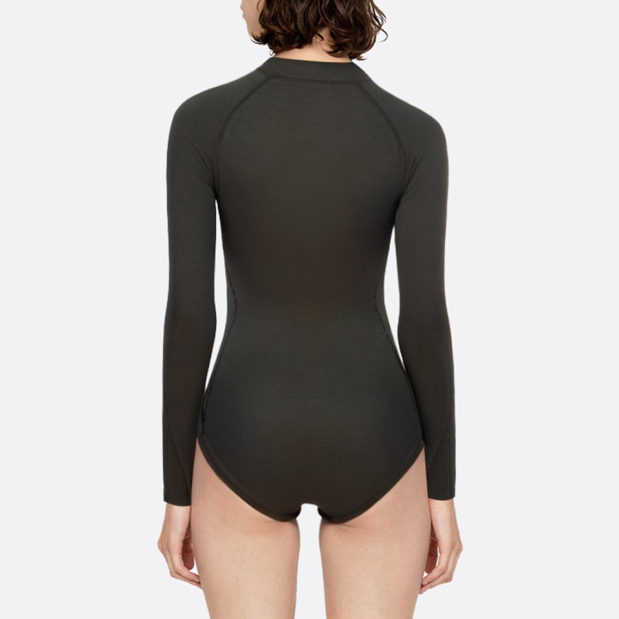 Elastic short women's long sleeve wetsuit
