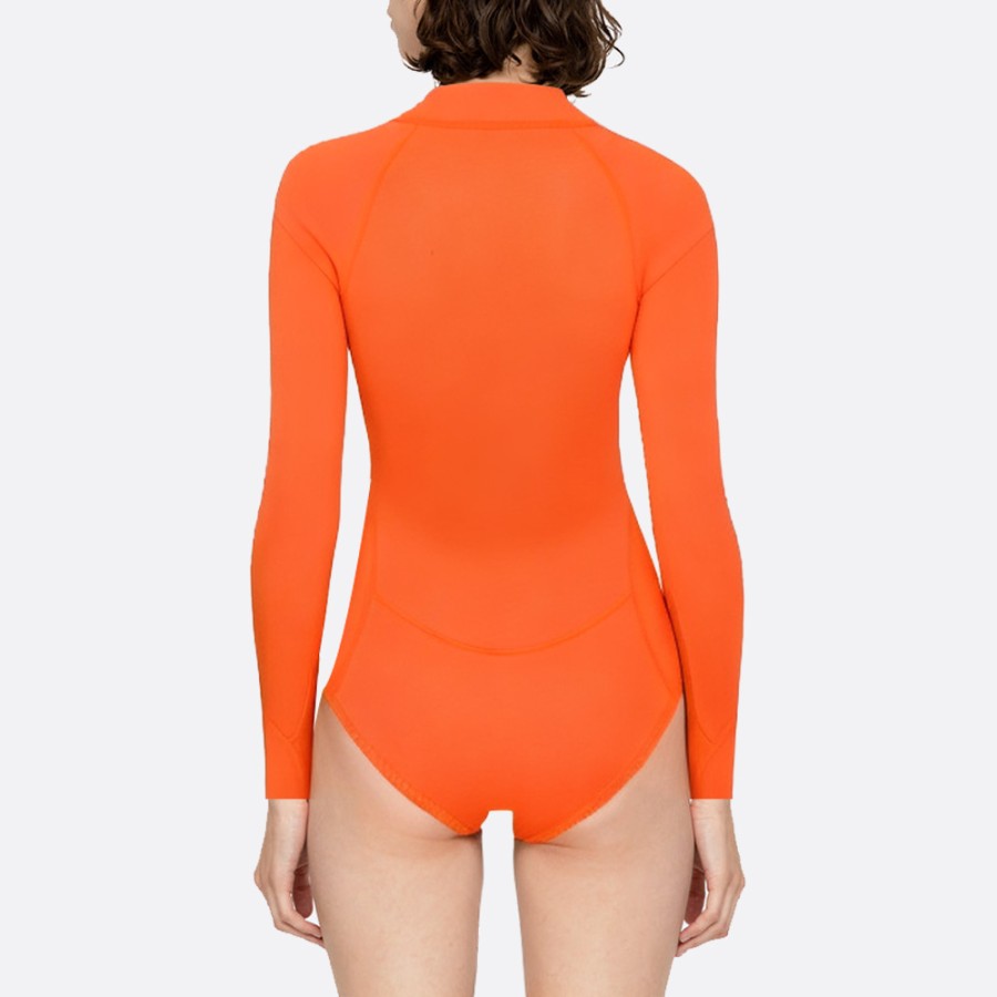 Fashionable and simple women's long-sleeved wetsuit