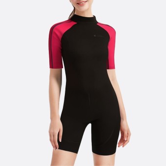 New color block women's short sleeve wetsuit