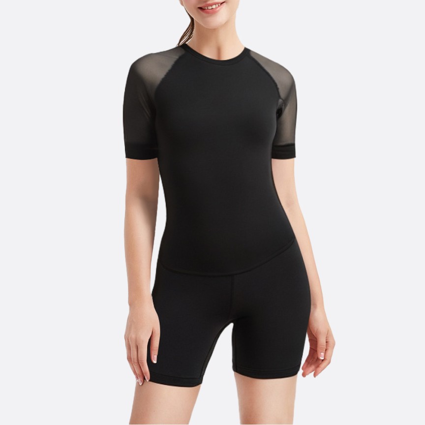 High quality back zip women's short sleeve wetsuit