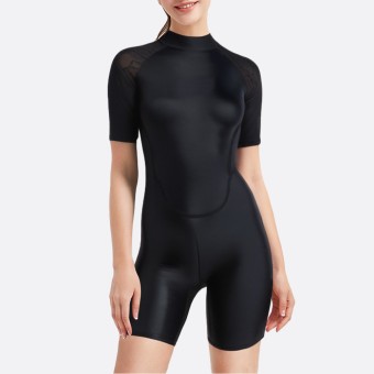 Warm and elastic women's short-sleeved wetsuit
