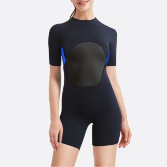 Fashionable soft women's short sleeve wetsuit