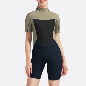 New style back zipper women's short sleeve wetsuit